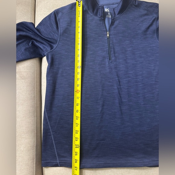 REI Men's Navy Zip-Up Sweater - Picture 7 of 7